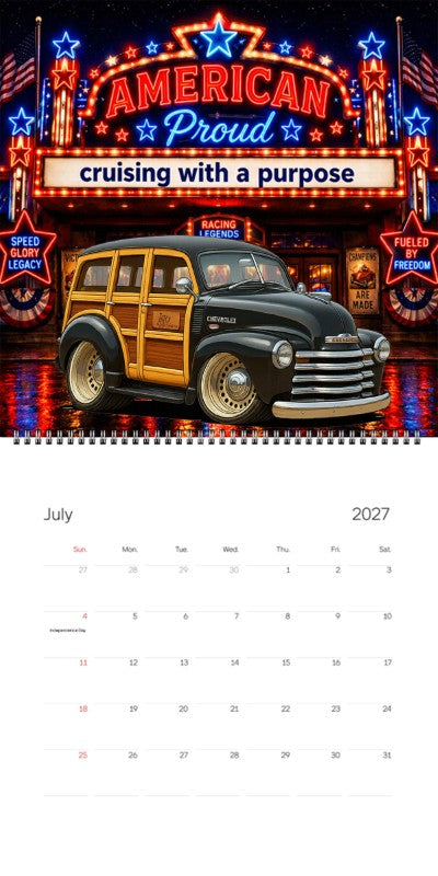 2027 Woodie Neon Calendar HV297T-CA