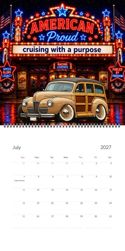 2027 Woodie Neon Calendar HV3062-CA