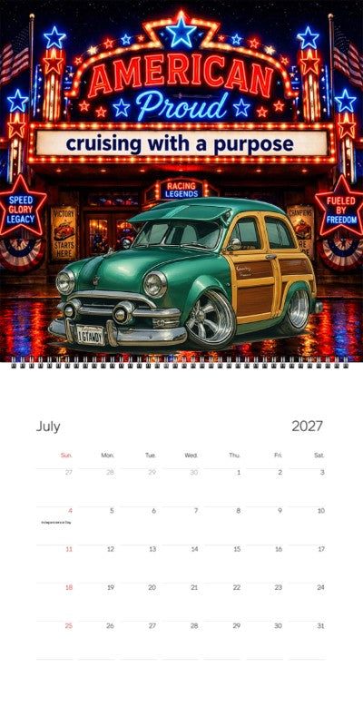2027 Woodie Neon Calendar IGTAWDY-CA