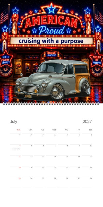 2027 Woodie Neon Calendar IKN232-CA