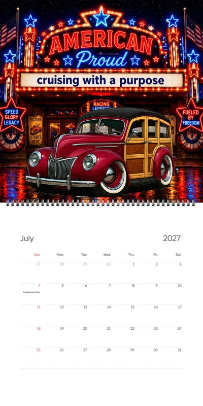 2027 Woodie Neon Calendar JIMZ39-CA