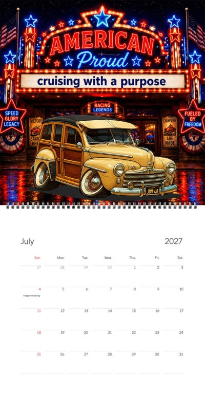 2027 Woodie Neon Calendar JNM48-CA