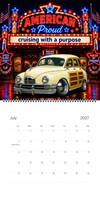 2027 Woodie Neon Calendar KRZ4NU-CA