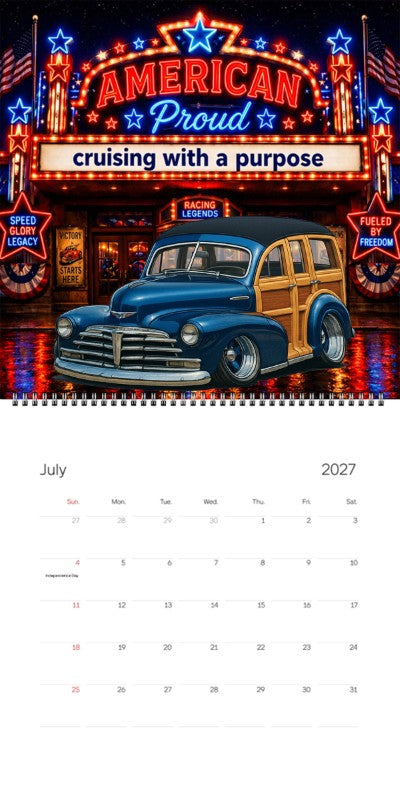 2027 Woodie Neon Calendar LOZ779-CA
