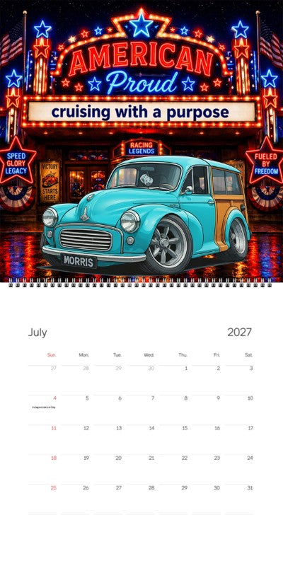 2027 Woodie Neon Calendar MYMORIS-CA