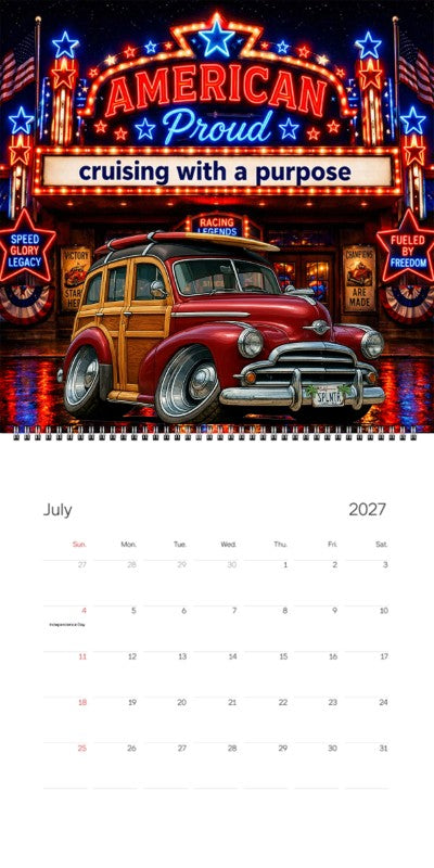2027 Woodie Neon Calendar SPLNTR-CA