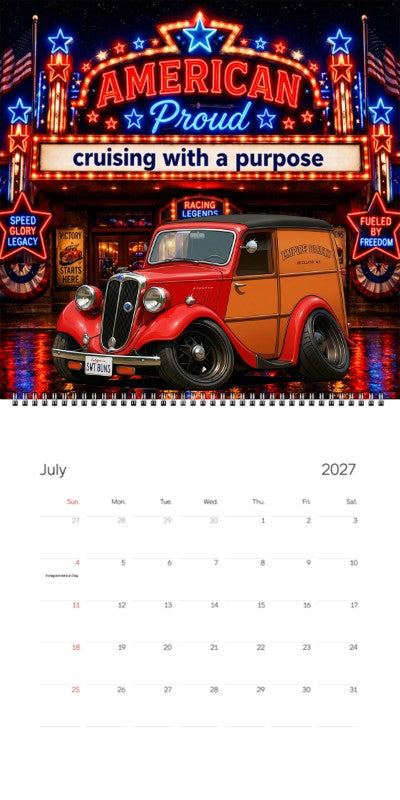 2027 Woodie Neon Calendar SWTBUNS-CA