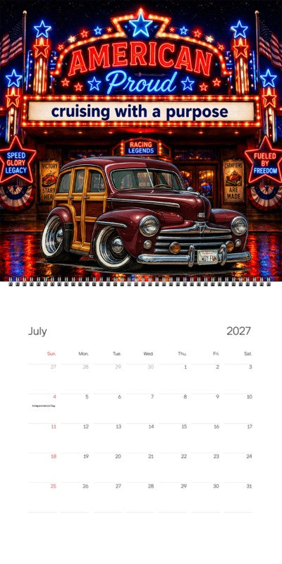 2027 Woodie Neon Calendar WDYFUN-CA