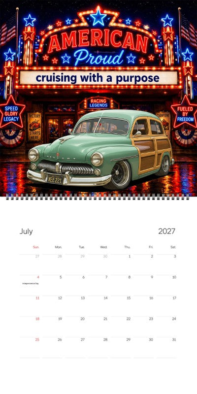 2027 Woodie Neon Calendar XEE221-CA