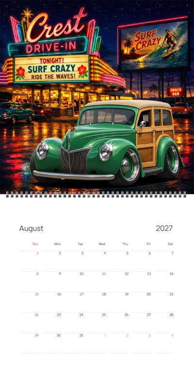 2027 Woodie Neon Calendar 100001-XX