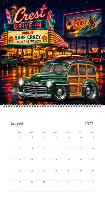 2027 Woodie Neon Calendar 100003-XX