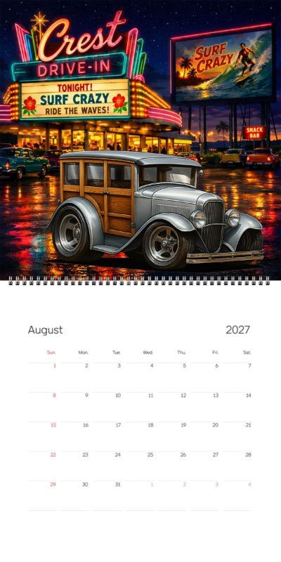 2027 Woodie Neon Calendar 100004-XX