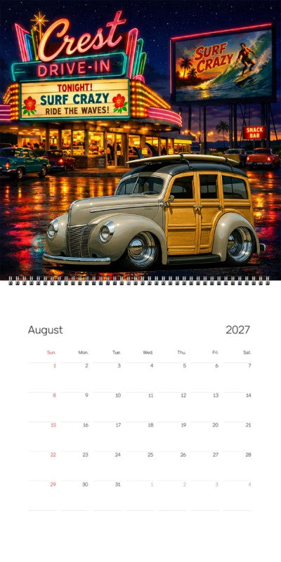 2027 Woodie Neon Calendar 100005-XX
