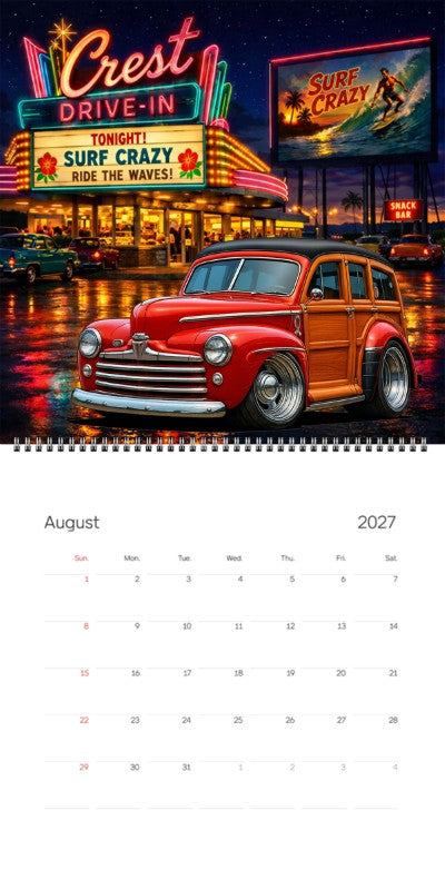2027 Woodie Neon Calendar 100008-XX