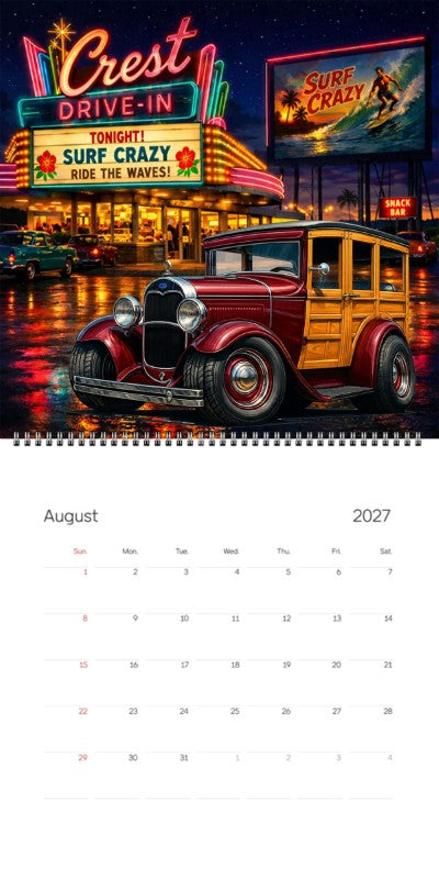 2027 Woodie Neon Calendar 100010-XX