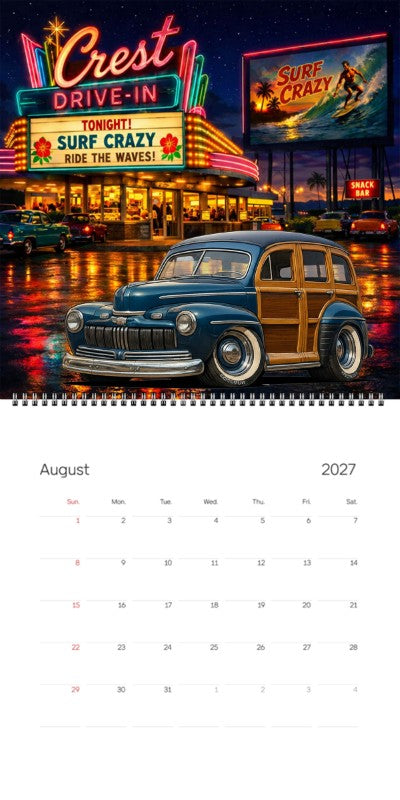 2027 Woodie Neon Calendar 100011-XX