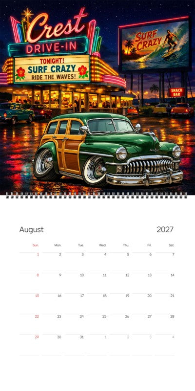 2027 Woodie Neon Calendar 100012-XX