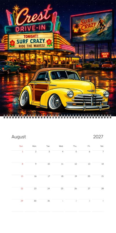 2027 Woodie Neon Calendar 100013-XX