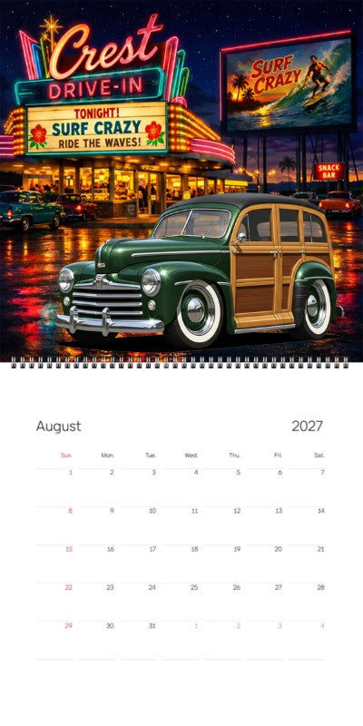 2027 Woodie Neon Calendar 100015-XX
