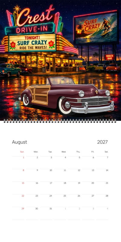 2027 Woodie Neon Calendar 100016-XX
