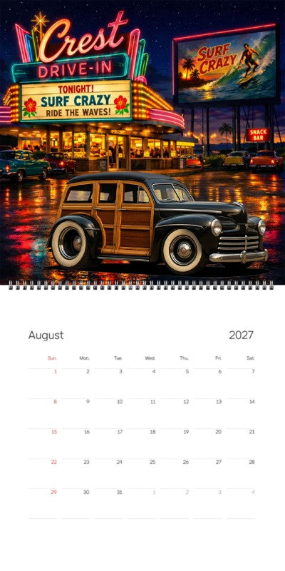 2027 Woodie Neon Calendar 100017-XX