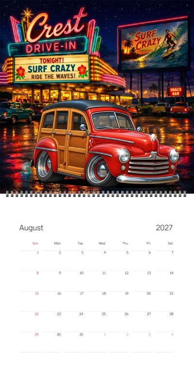 2027 Woodie Neon Calendar 200014-XX