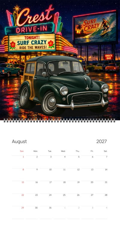 2027 Woodie Neon Calendar 200023-XX