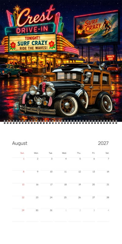 2027 Woodie Neon Calendar 2A5294-CA