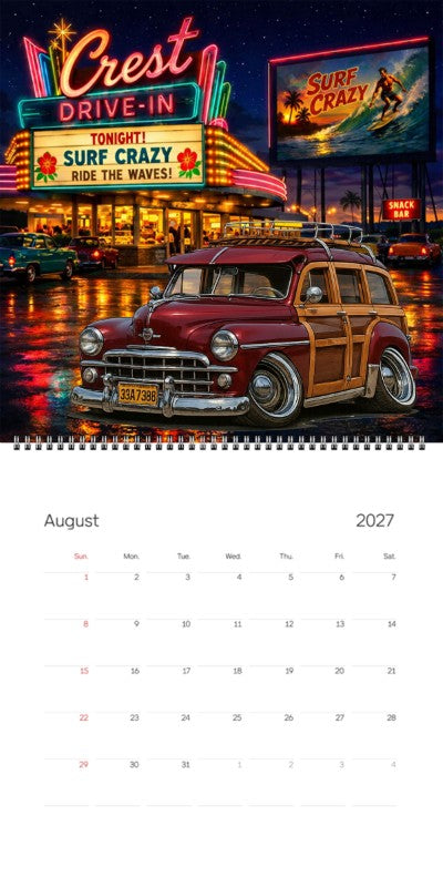 2027 Woodie Neon Calendar 33A7398-CA