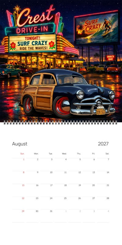 2027 Woodie Neon Calendar 33B2513-CA
