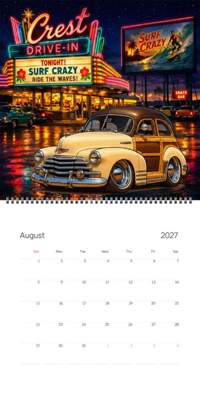 2027 Woodie Neon Calendar 38A9772-CA