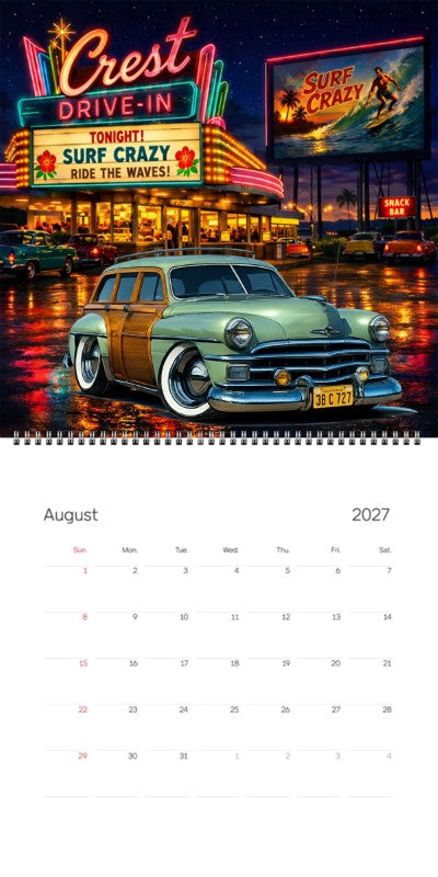 2027 Woodie Neon Calendar 38C727-CA
