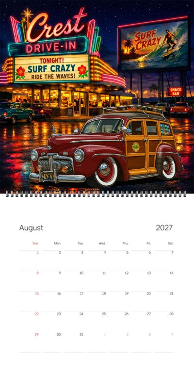 2027 Woodie Neon Calendar 42F777-CA
