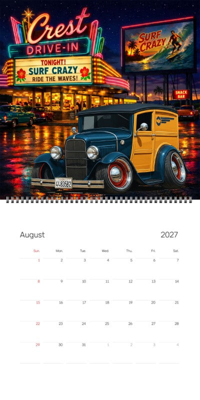 2027 Woodie Neon Calendar 44835B2-CA