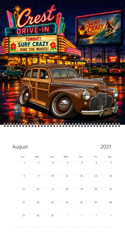 2027 Woodie Neon Calendar 46A117-CA