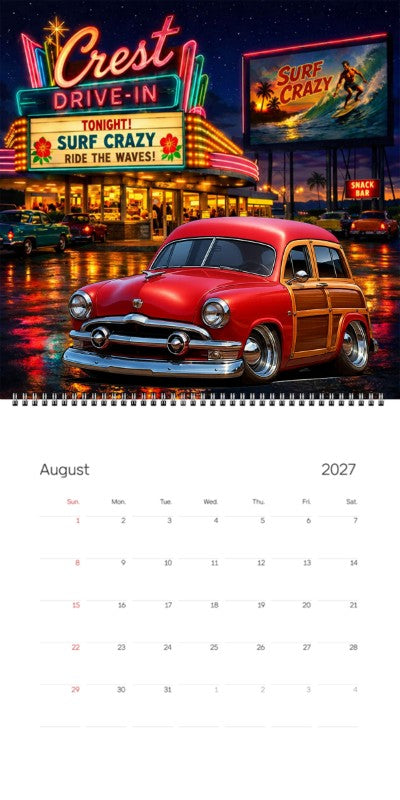 2027 Woodie Neon Calendar 48G714-CA