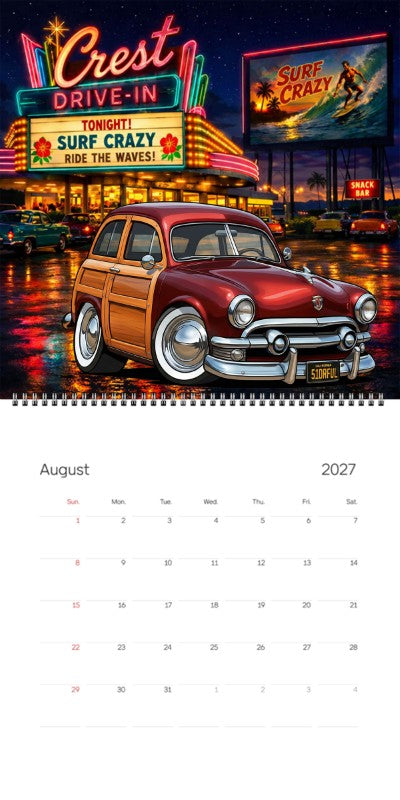 2027 Woodie Neon Calendar 51DRFUL-CA