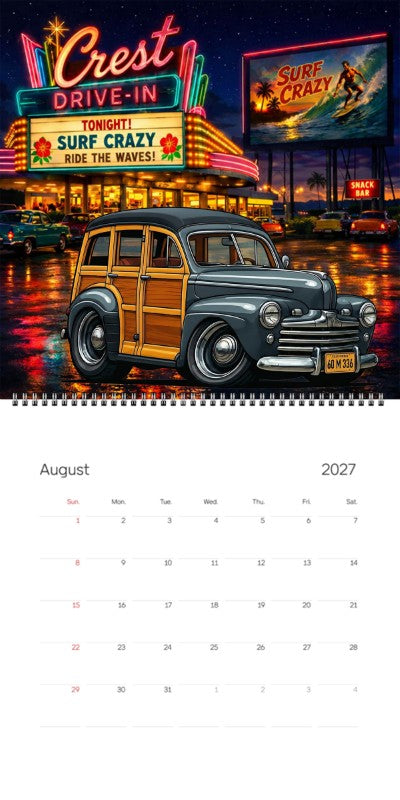 2027 Woodie Neon Calendar 60M336-CA