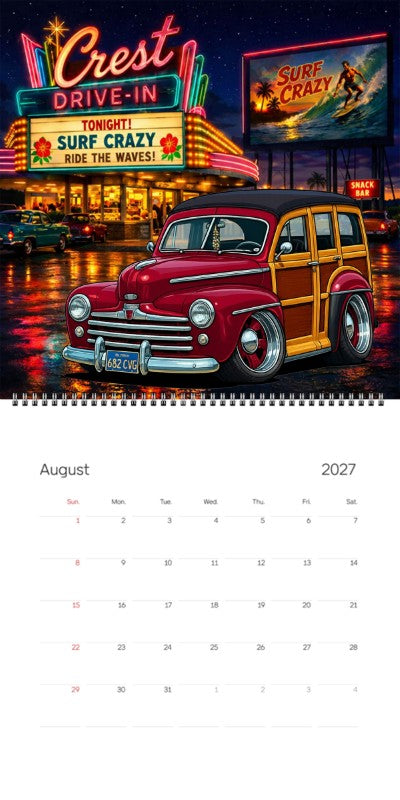 2027 Woodie Neon Calendar 682CVG-CA