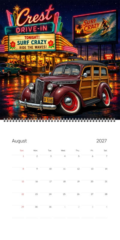 2027 Woodie Neon Calendar 6F5945-CA