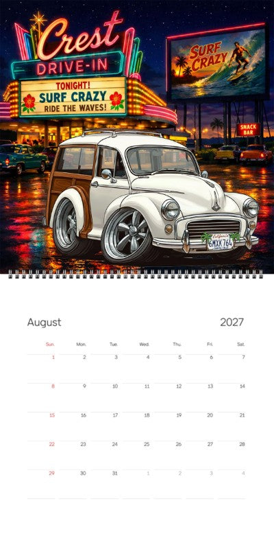 2027 Woodie Neon Calendar 6MXK764-CA