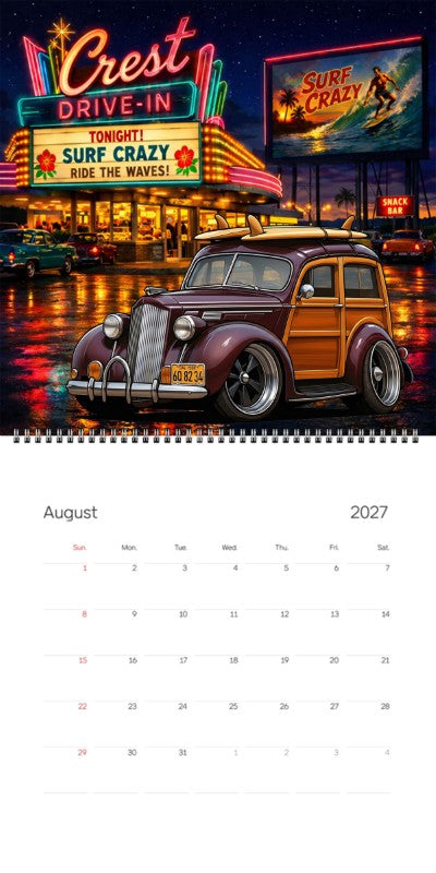 2027 Woodie Neon Calendar 6Q8234-CA