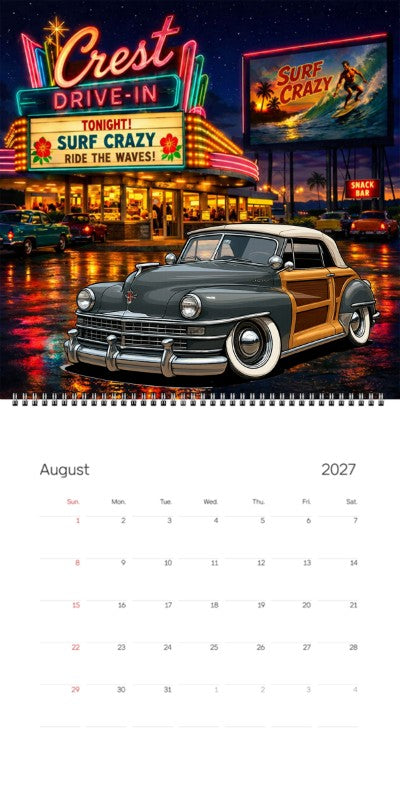 2027 Woodie Neon Calendar 80A4323-CA