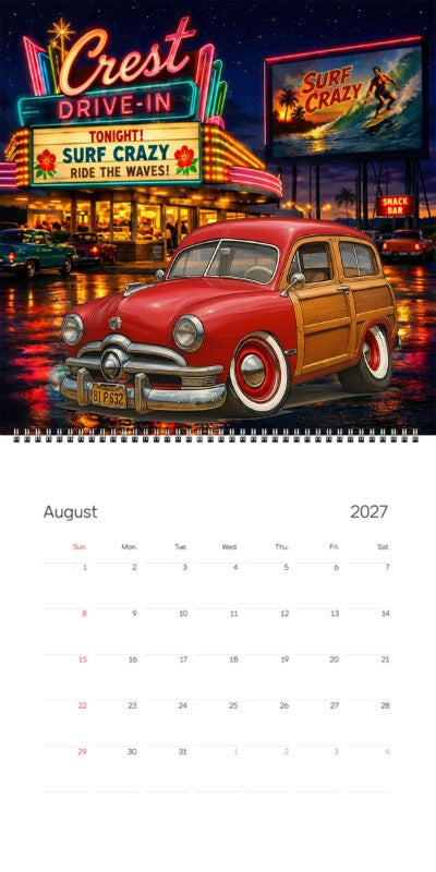 2027 Woodie Neon Calendar 81P632-CA