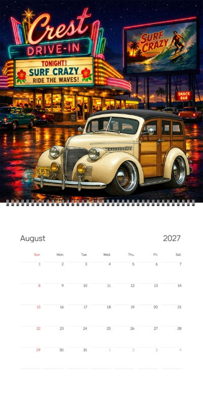 2027 Woodie Neon Calendar 9E9570-CA