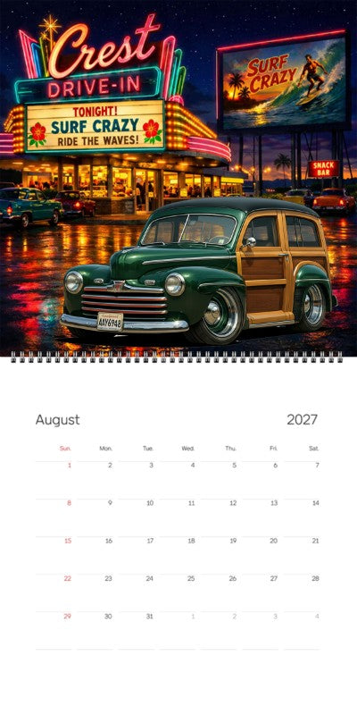2027 Woodie Neon Calendar AAY6948-WA