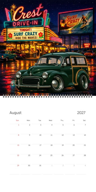 2027 Woodie Neon Calendar AMS01-CA