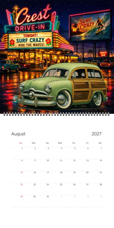 2027 Woodie Neon Calendar BEFORE-CA