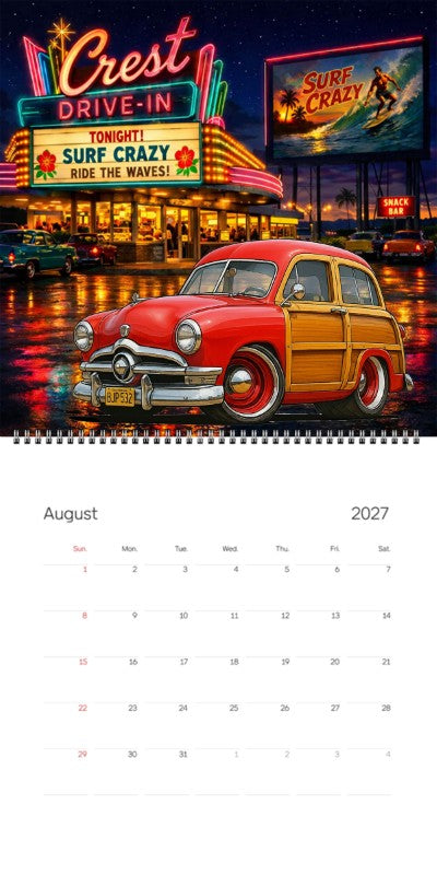 2027 Woodie Neon Calendar BJP532-CA