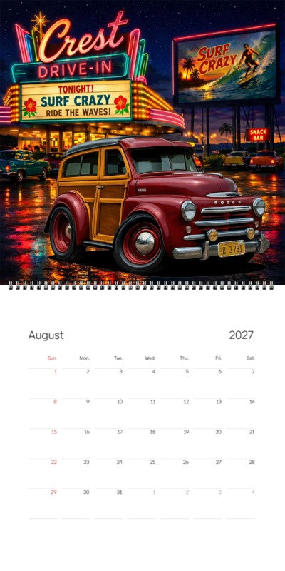 2027 Woodie Neon Calendar DG3781-CA